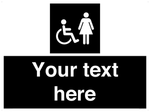 Custom information: black panel disabled and female